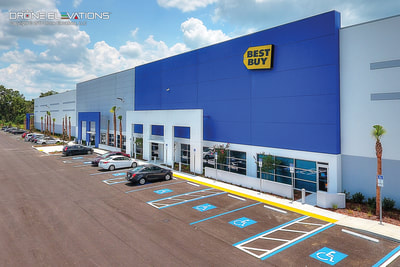 Aerial photo of Best Buy distribution center in Lakeland, Florida.