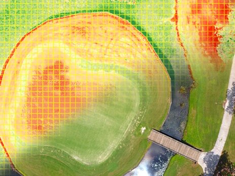 Aerial Drone Golf Course Analyze